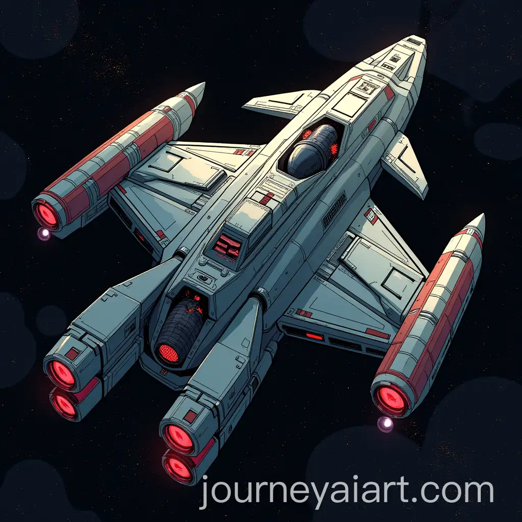 TopDown-View-of-a-Starship-in-Comic-Style