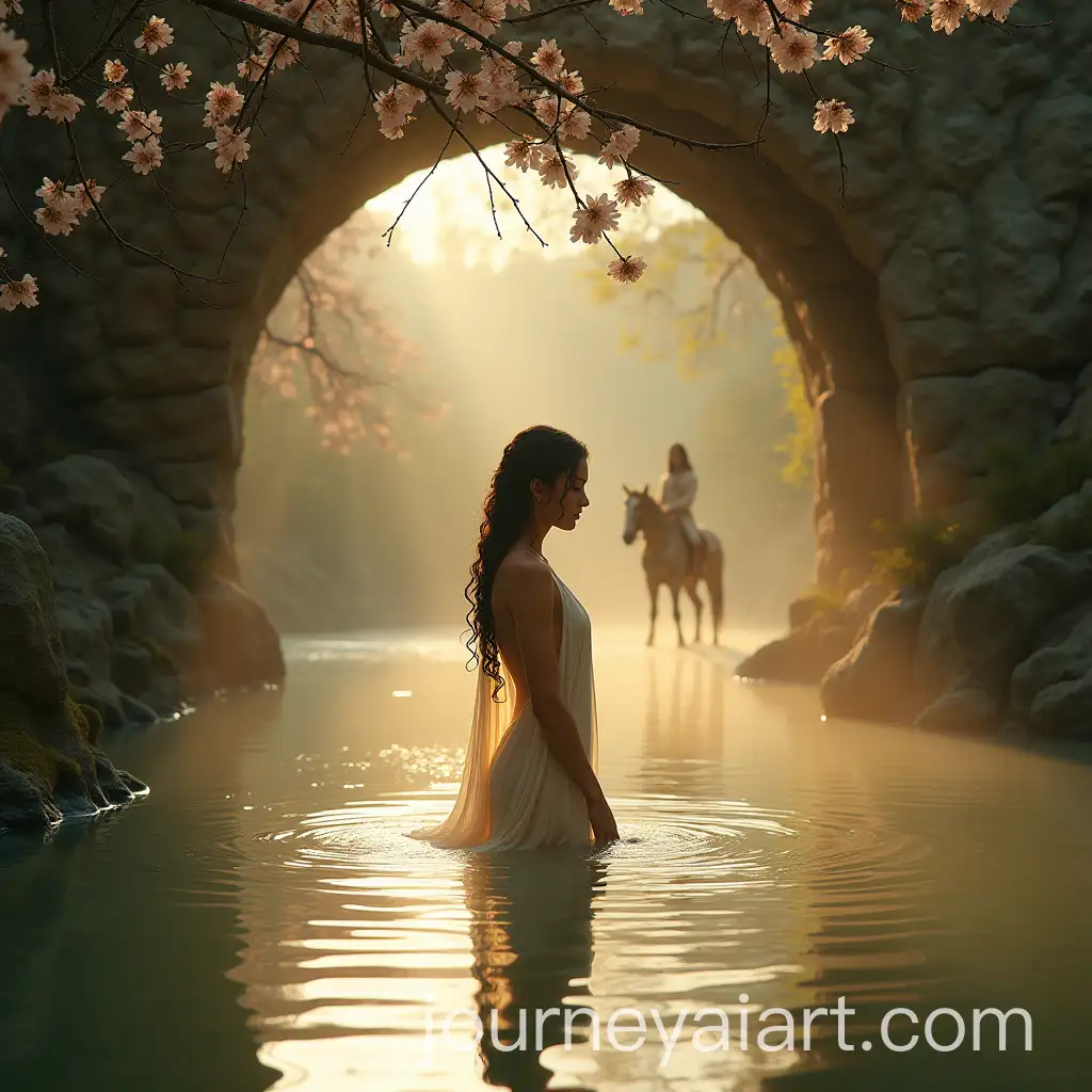 Dreamlike-Persian-Spring-with-Shirin-and-Khusrow-in-Ancient-Valley