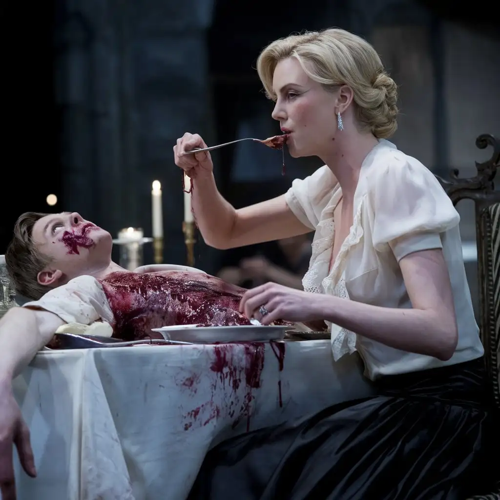 Charlize-Theron-at-a-Sinister-Feast