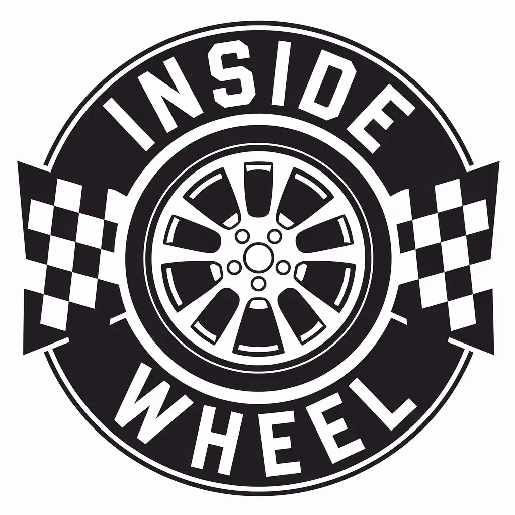 LOGO Design for Inside Wheel Race Car Wheel Symbol with Automotive Industry Theme