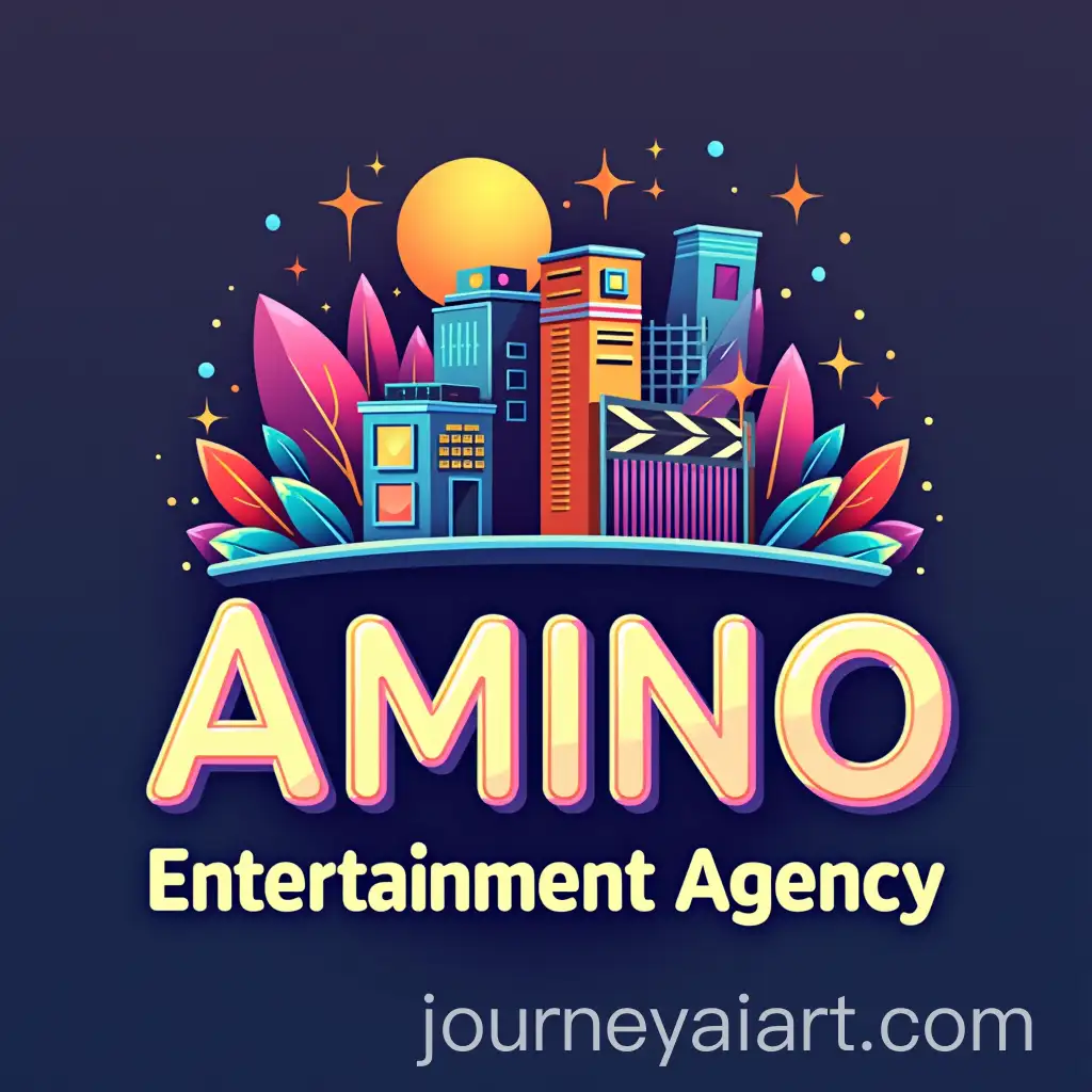 Dynamic-Logo-Design-for-Amino-Entertainment-Agency-with-Playful-Icons