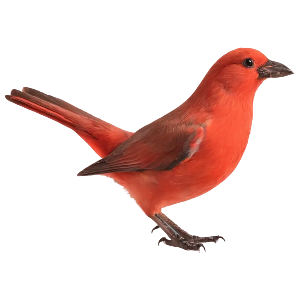 Vibrant-Red-Bird-PNG-Image-for-Clear-HighQuality-Digital-Designs