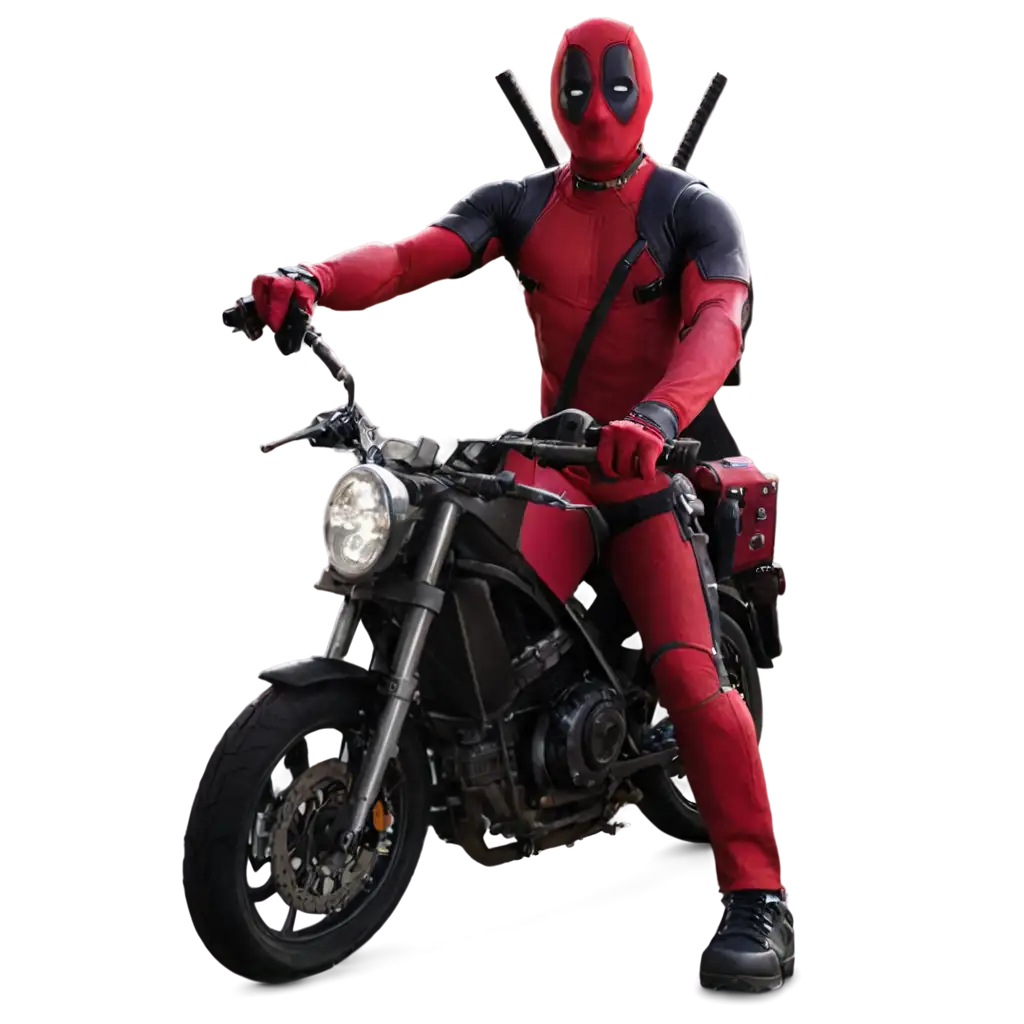 Deadpool-Riding-a-Motorbike-PNG-HighQuality-Image-for-Dynamic-Use