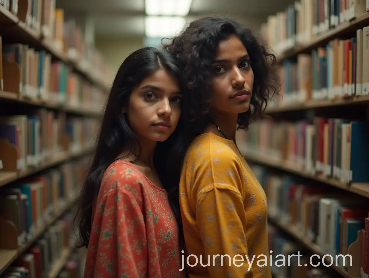 Jasmine-and-Dhruv-Exploring-the-College-Library