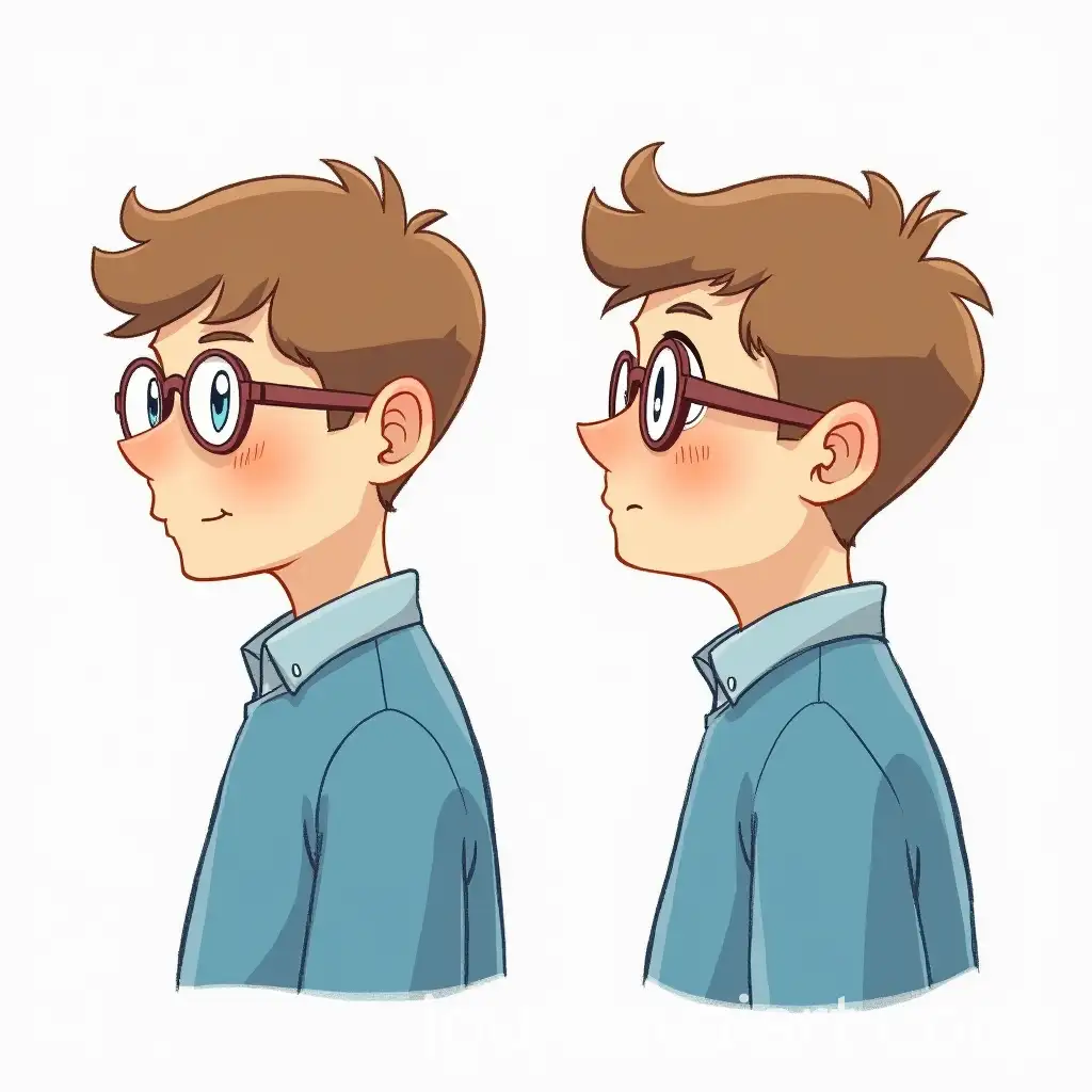 Chubby-Boy-with-Glasses-in-Blue-Sweater-Sketch
