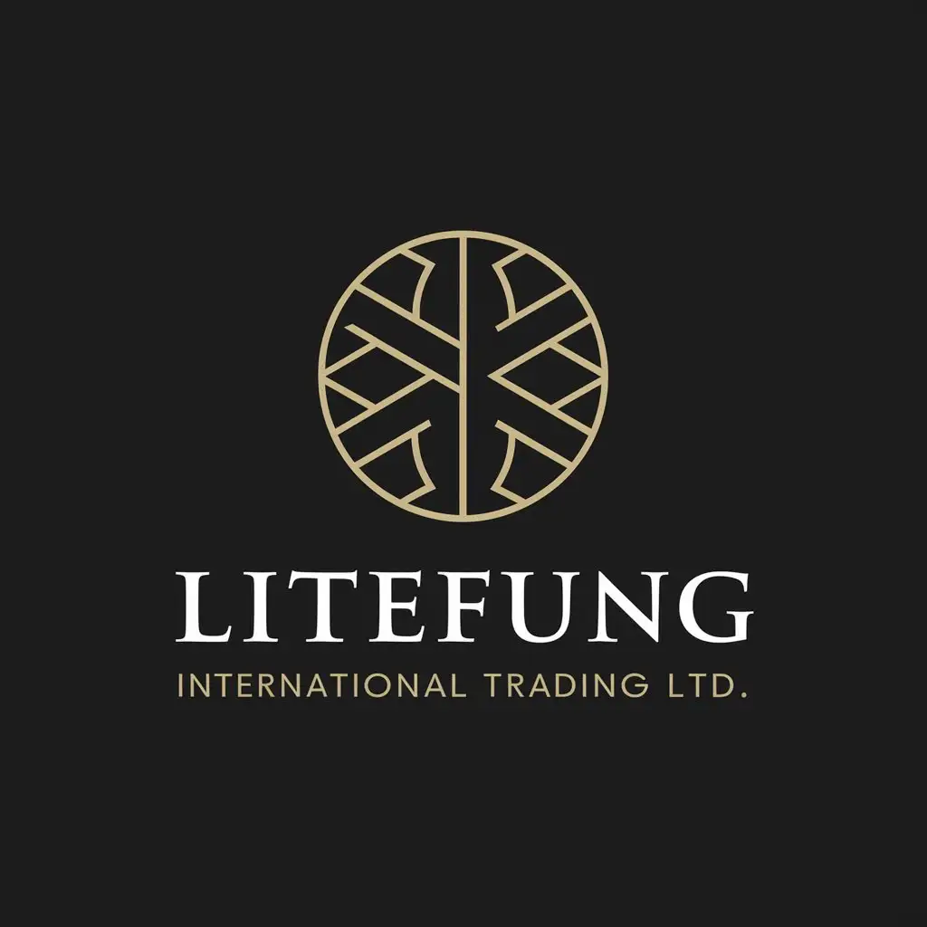 a vector logo design,with the text "Litefung International Trading Ltd", main symbol:Want a elegant and formal logo with global style,Moderate,be used in Technology industry,clear background