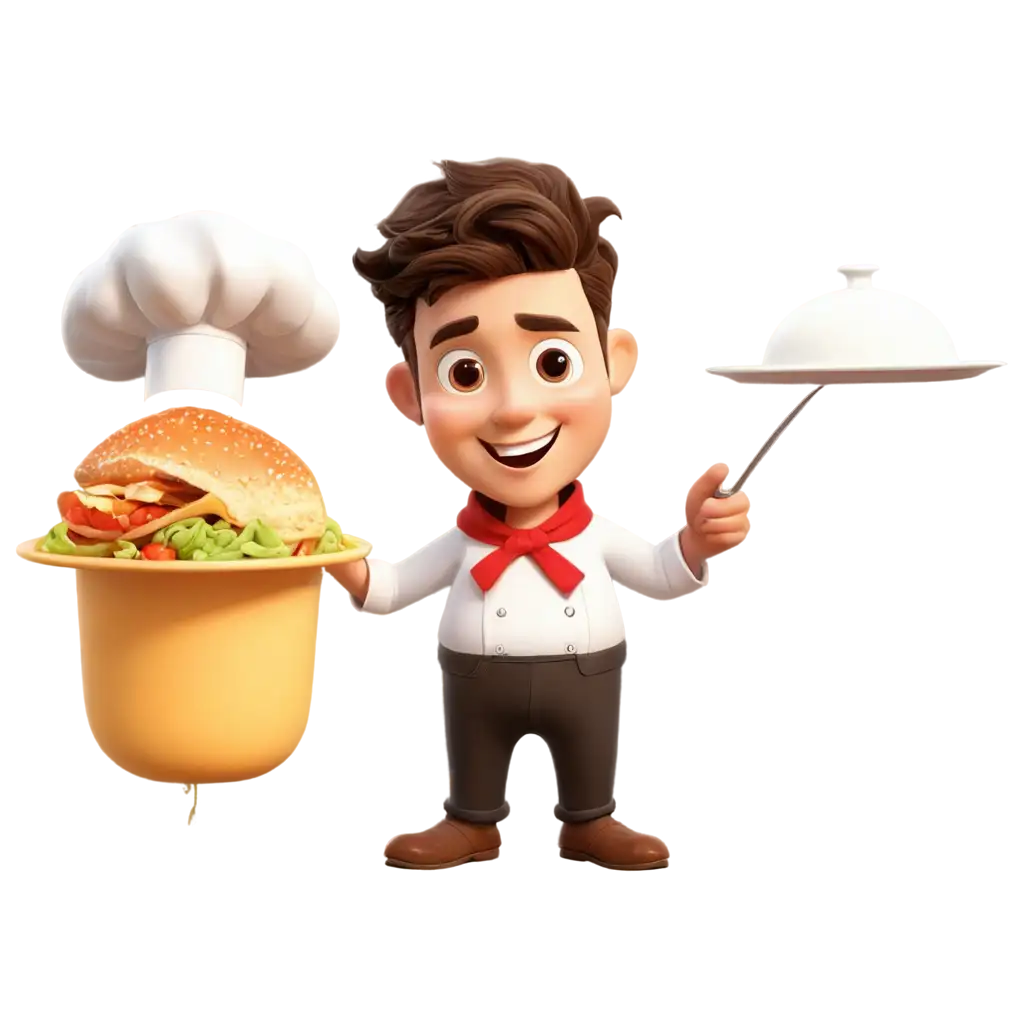 Cute-Chef-Boy-PNG-Cartoon-Art-Illustration-for-Turner-Food-Restaurant-Logo