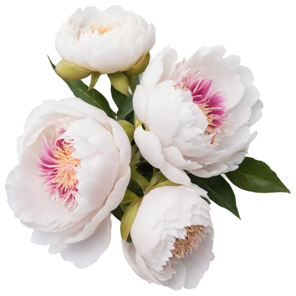 Exquisite-White-and-Dark-Pink-Peony-PNG-Image-Capturing-Floral-Elegance-in-High-Definition