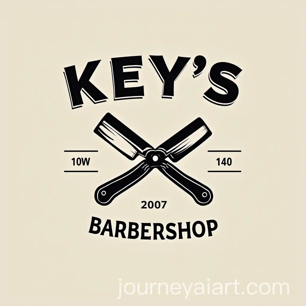 Barbershop-Logo-Design-with-Straight-Razor-and-Name