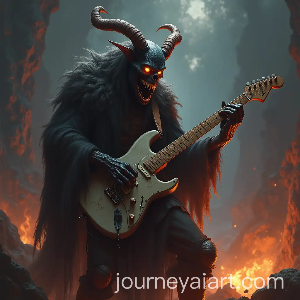 Evil-Creature-Playing-Guitar-at-the-End-of-the-World