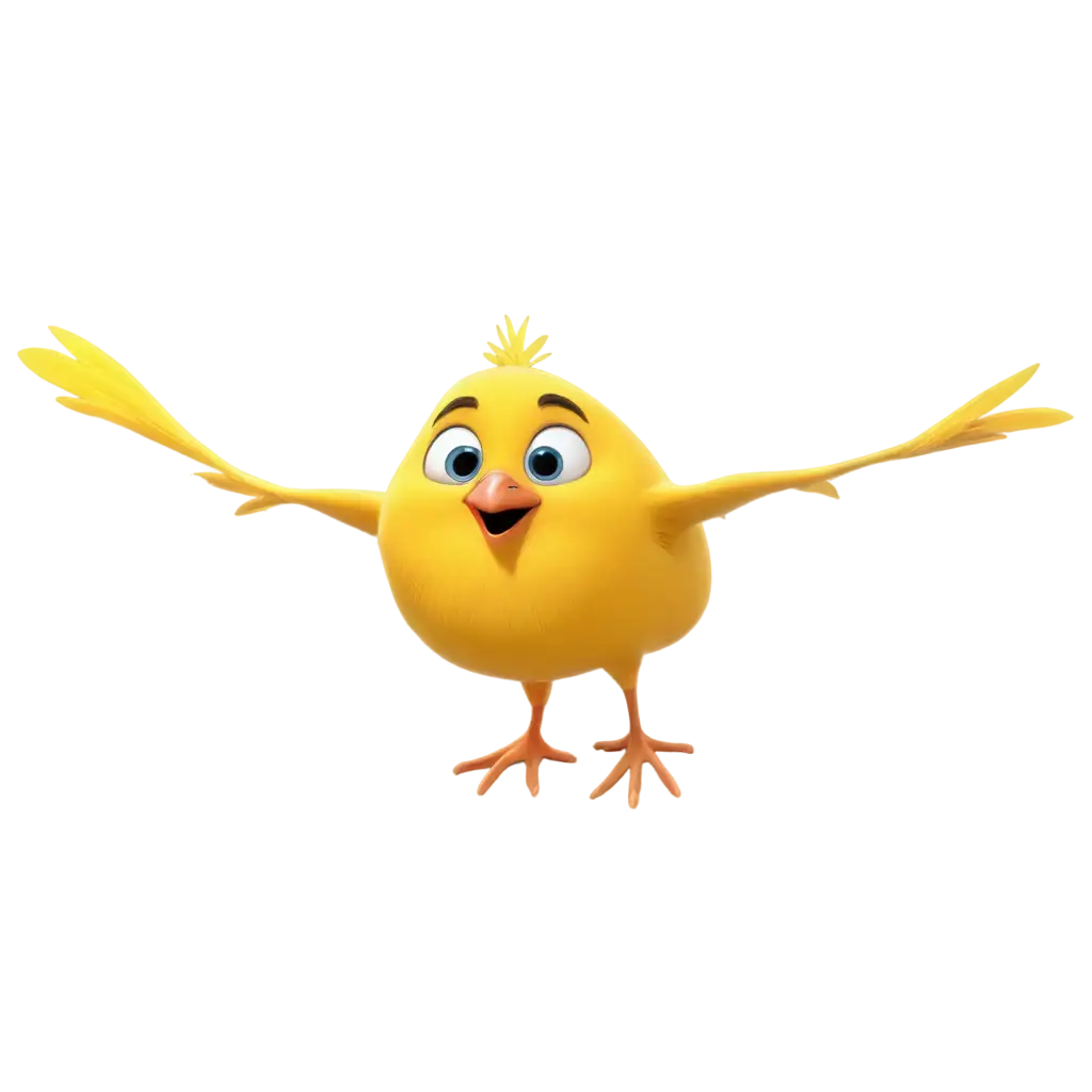 Cute-Yellow-Bird-Cartoon-PNG-Disney-3D-Character-Design