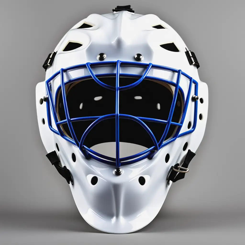 Front View of Ice Hockey Goalie Mask