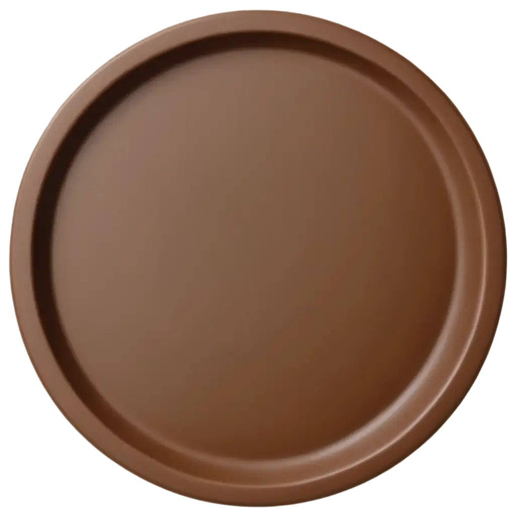 Empty-Wooden-Cake-Plate-PNG-Realistic-Top-View-with-Smooth-Brown-Texture