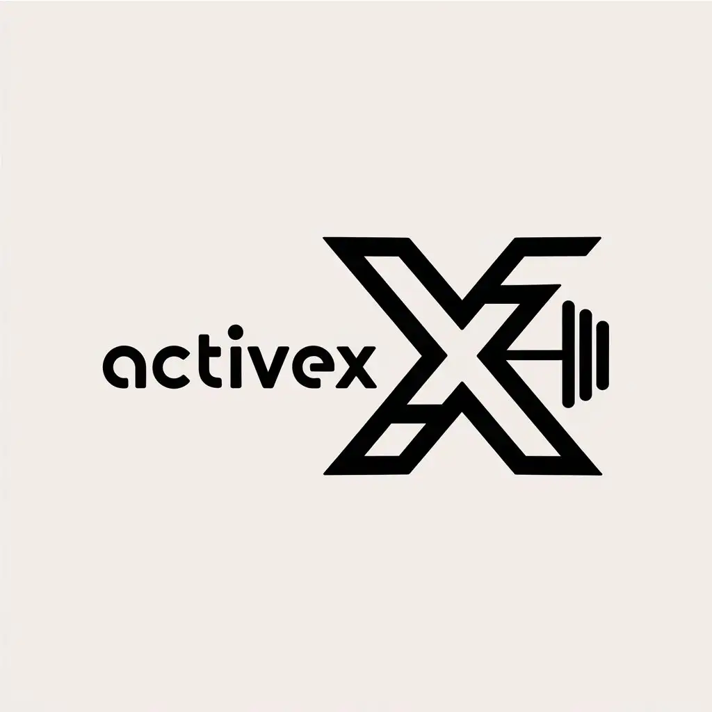 LOGO Design For activeX Bold and Energetic Logo for Fitness App