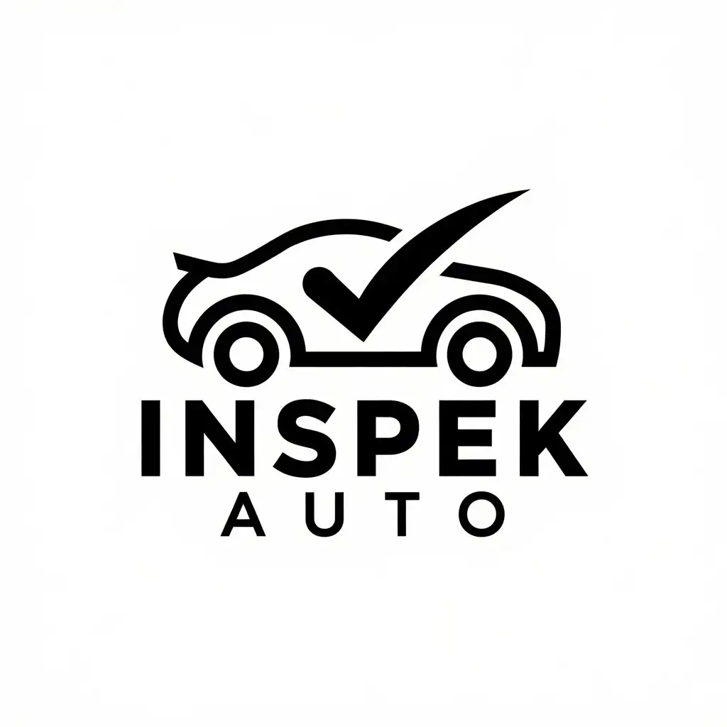 LOGO Design for Inspek Auto Modern Car Inspection Symbol