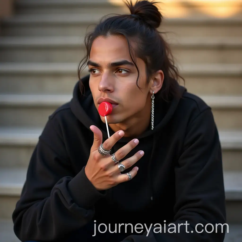 Young-Latino-Man-with-Thoughtful-Expression-and-Casual-Style