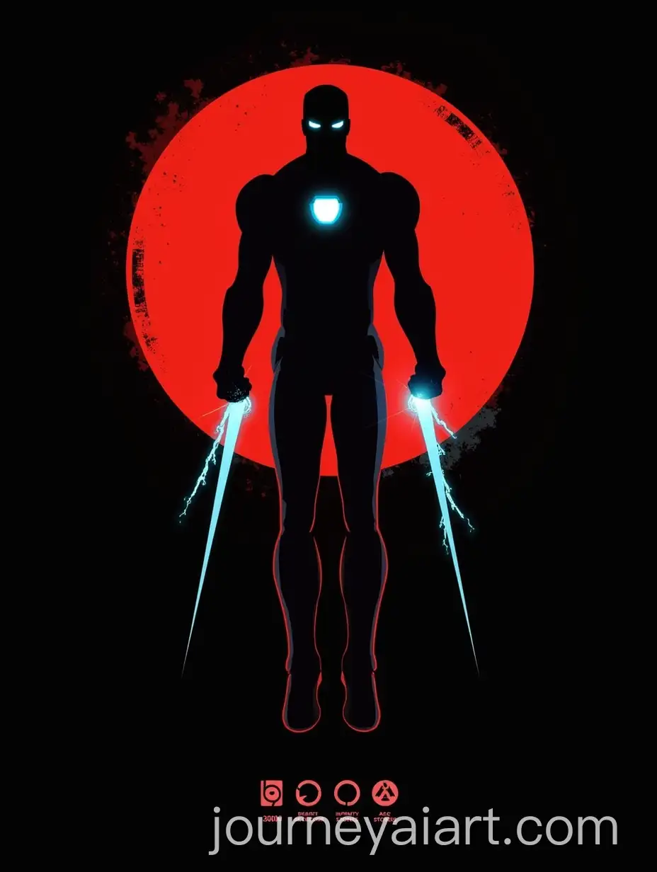 Minimalist-Iron-Man-Silhouette-with-Glowing-Arc-Reactor