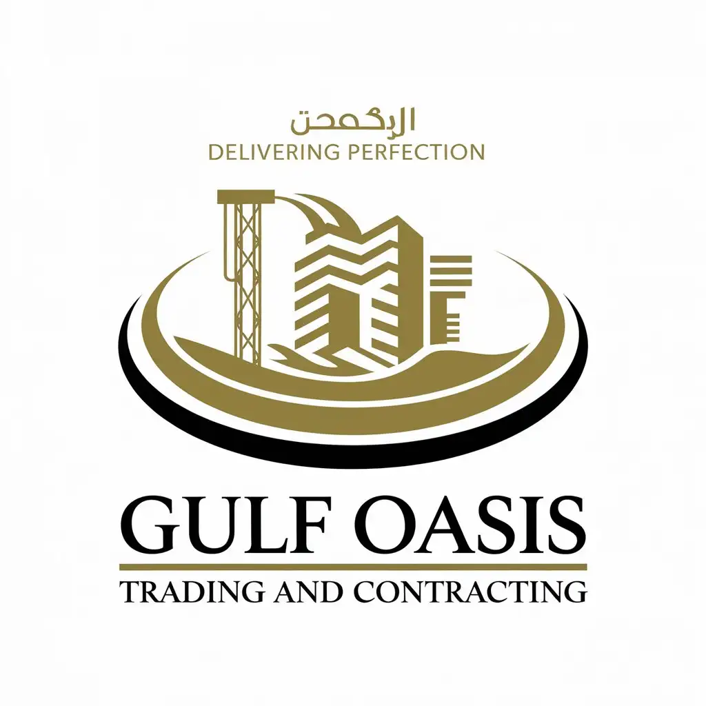 LOGO Design for Gulf Oasis Trading and Contracting Modern Minimalist with Electrical Plumbing and Construction Elements