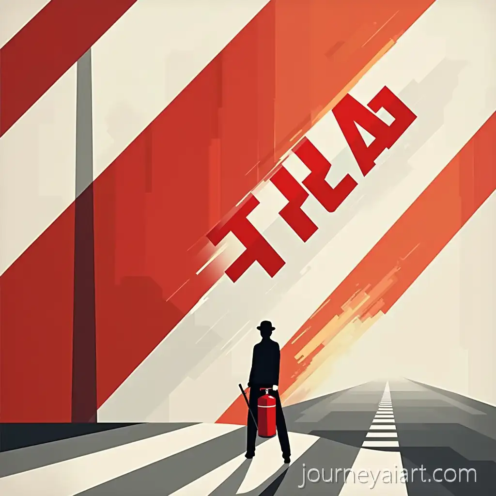 Modern-Constructivist-Fire-Safety-Poster-with-Bold-Red-Geometric-Design