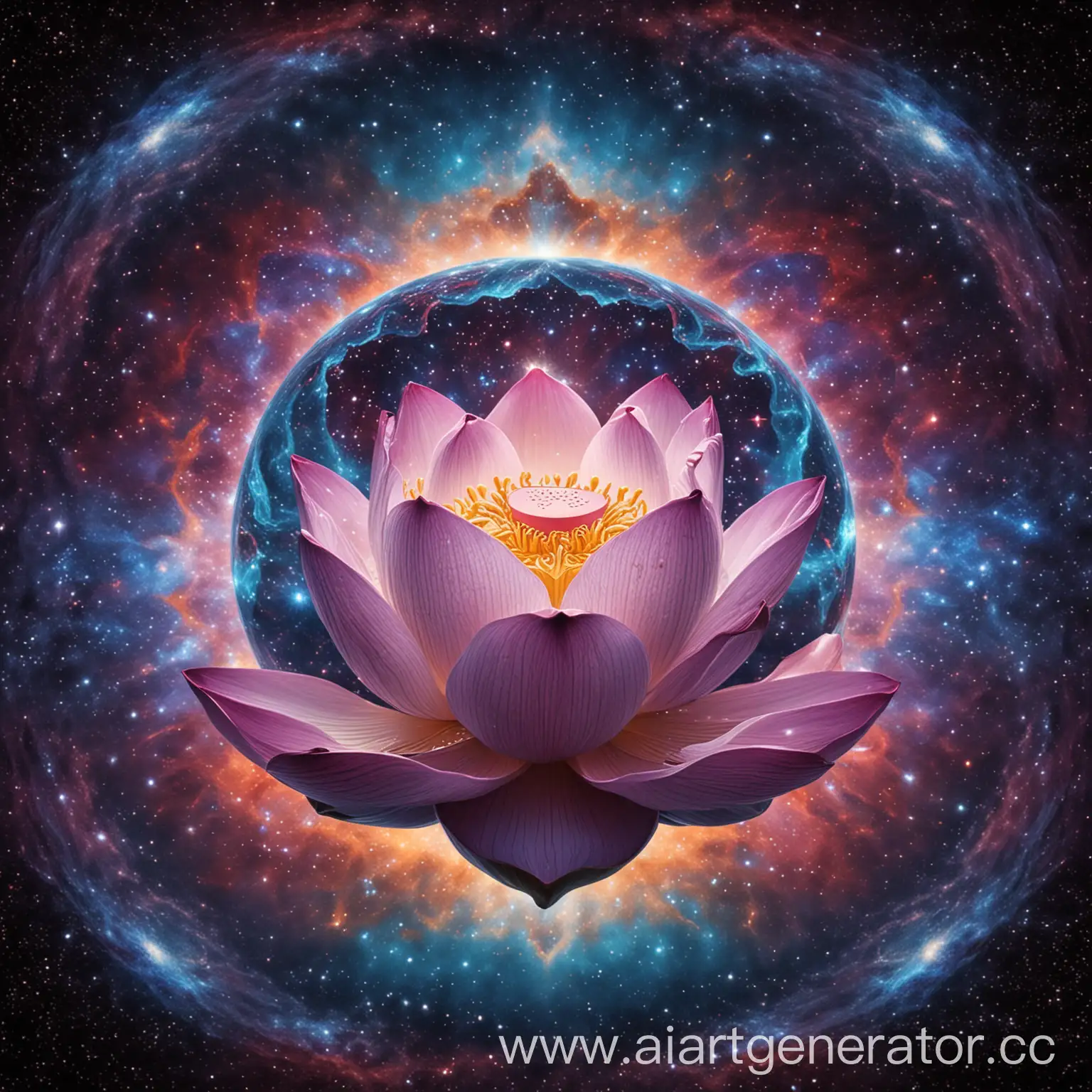 lotus in astral cosmos