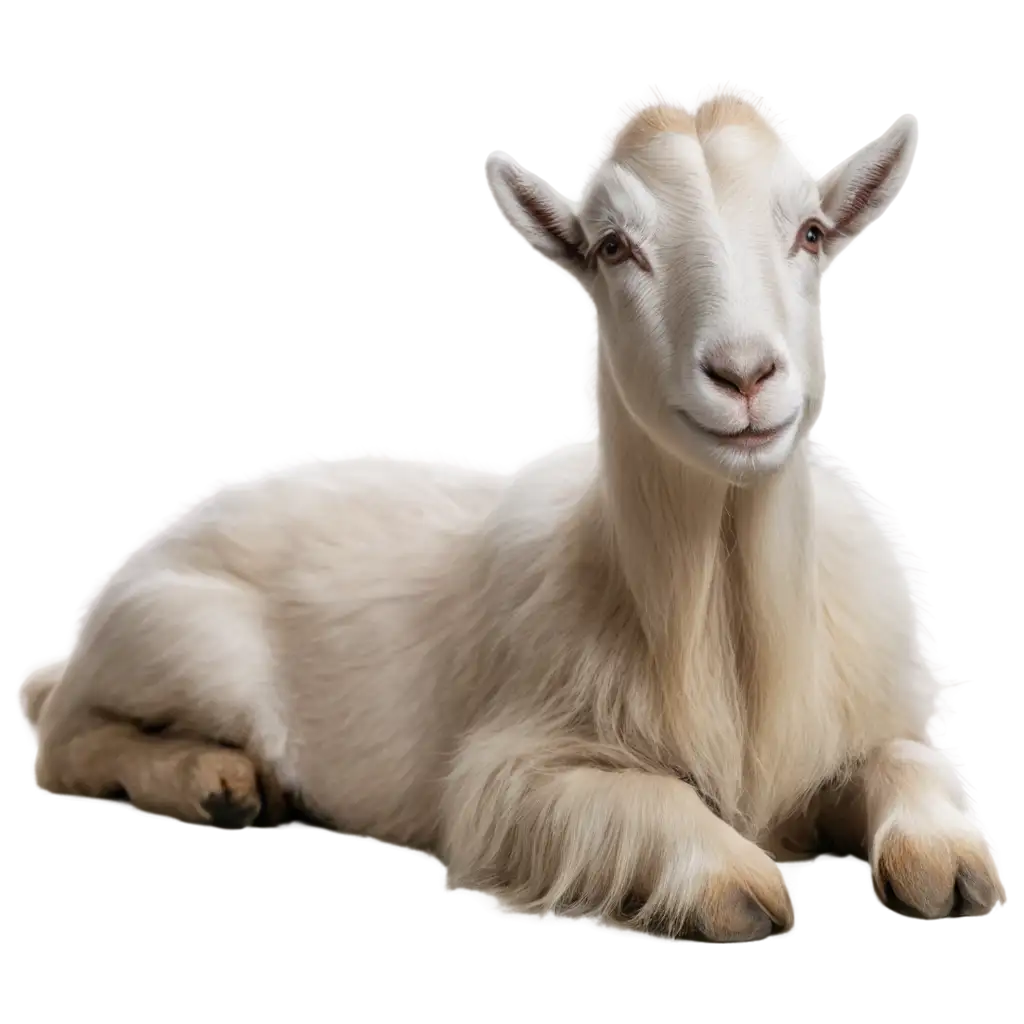 HighQuality-PNG-Image-of-a-Goat-Laying-Down-for-Versatile-Use