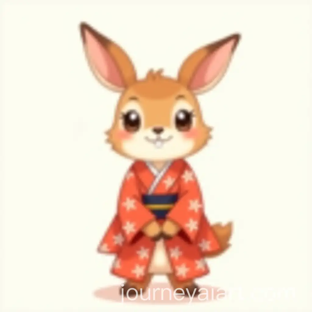 Adorable-Rabbit-in-Vibrant-Japanese-Kimono-with-Cherry-Blossom-Patterns