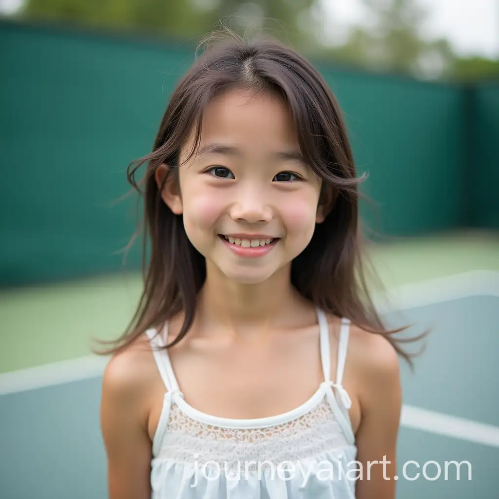 Cute-Asian-Girl-PlayingAI-Image-Prompt-Expansion-Padel-Tennis-on-Court-with-Shy-Expression
