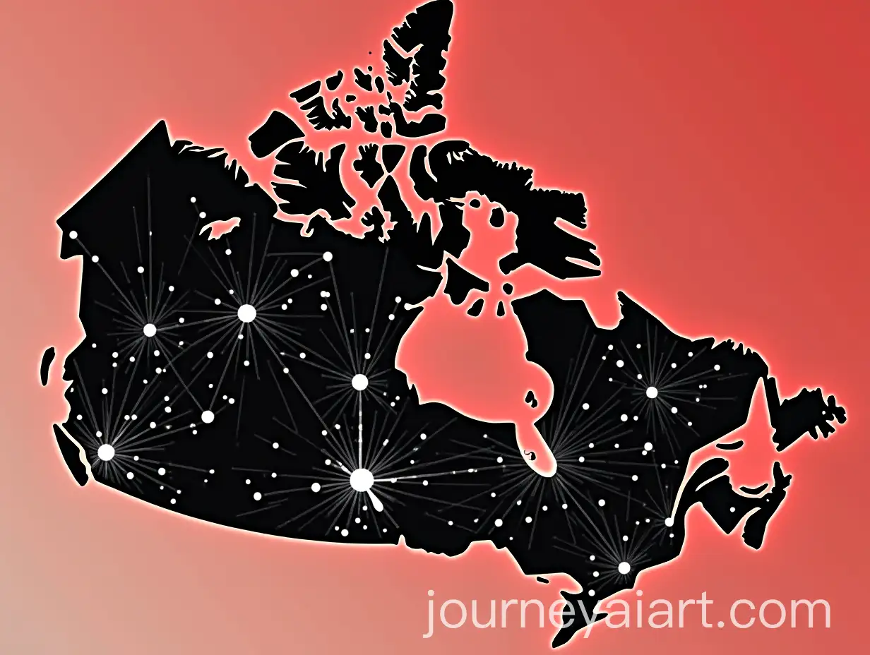 Map-of-Canada-with-Neuronlike-Network-of-Interconnected-Dots