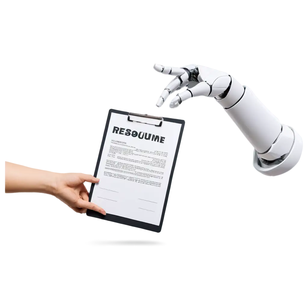 AI-Robot-Hand-Holding-a-Resume-HighQuality-PNG-for-Professional-Use