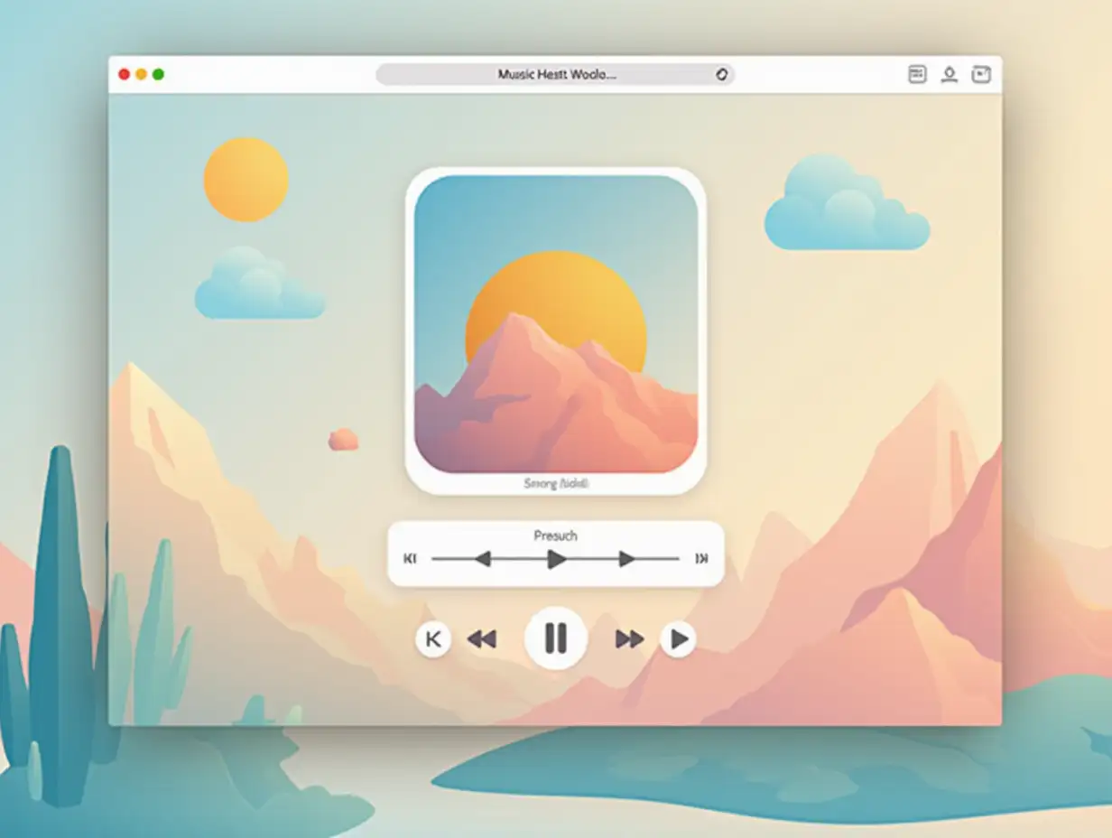 Lofi-Style-Artistic-Music-Player-UI-Design-for-Windows-and-Mac