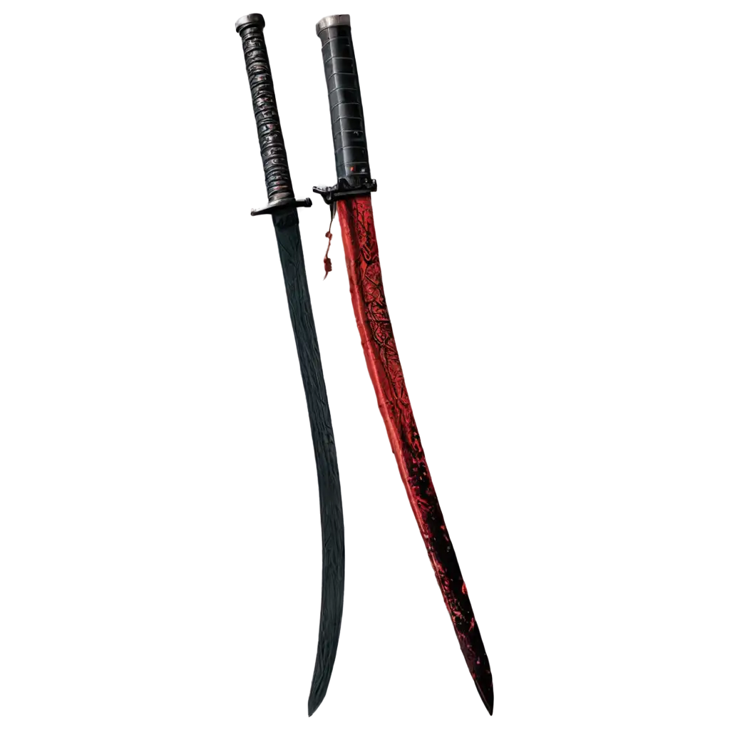 Katana with blood