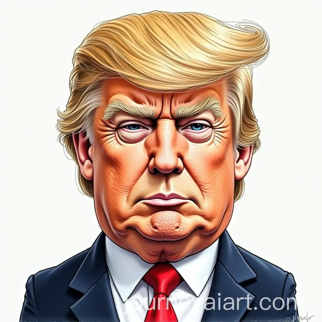 Portrait-of-Donald-Trump-in-Formal-Attire