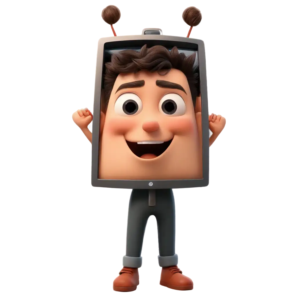 Creative-Cartoon-Character-with-Monitor-Face-PNG-for-Dynamic-Visual-Content