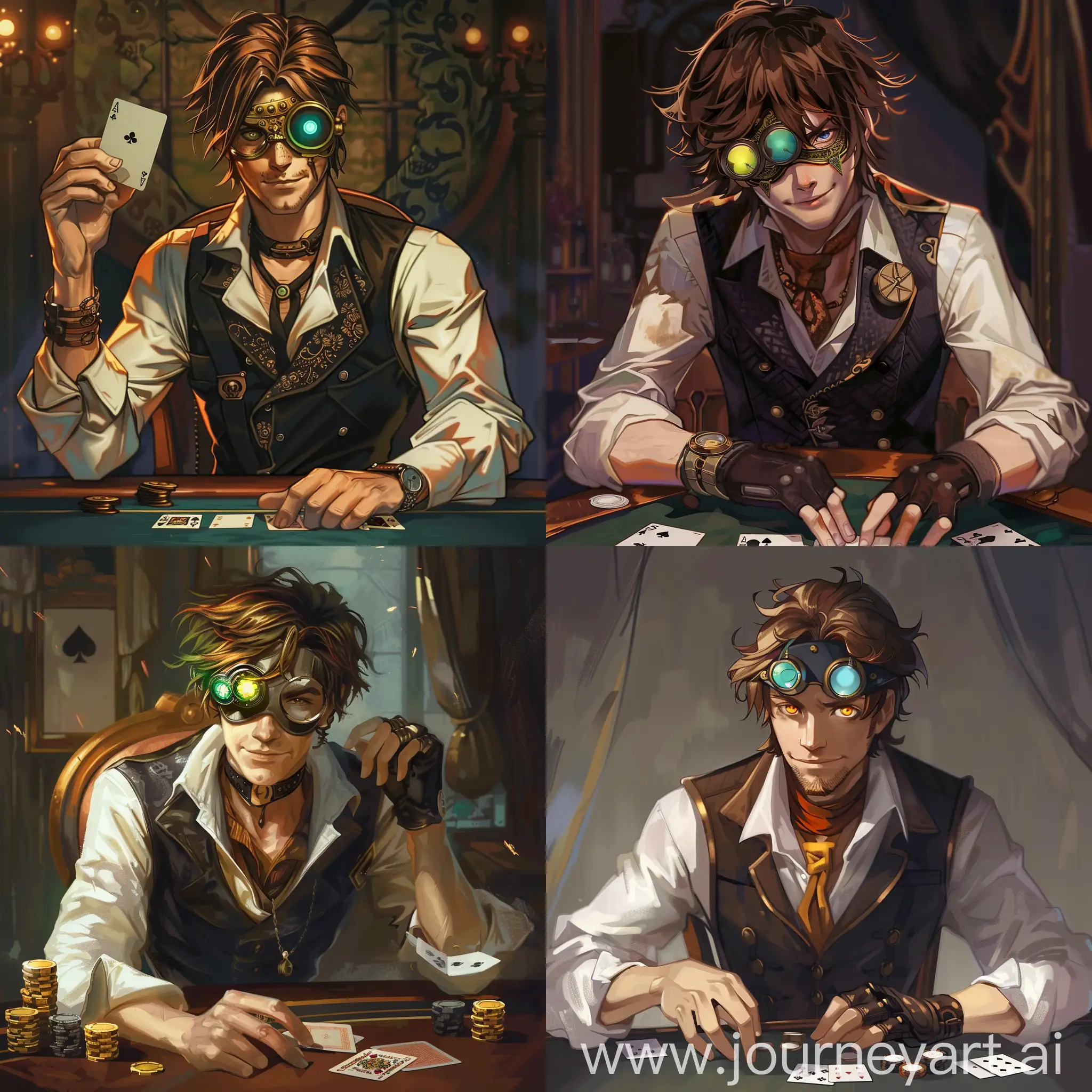 Steampunk-Poker-Player-with-Monocle-and-Goggles