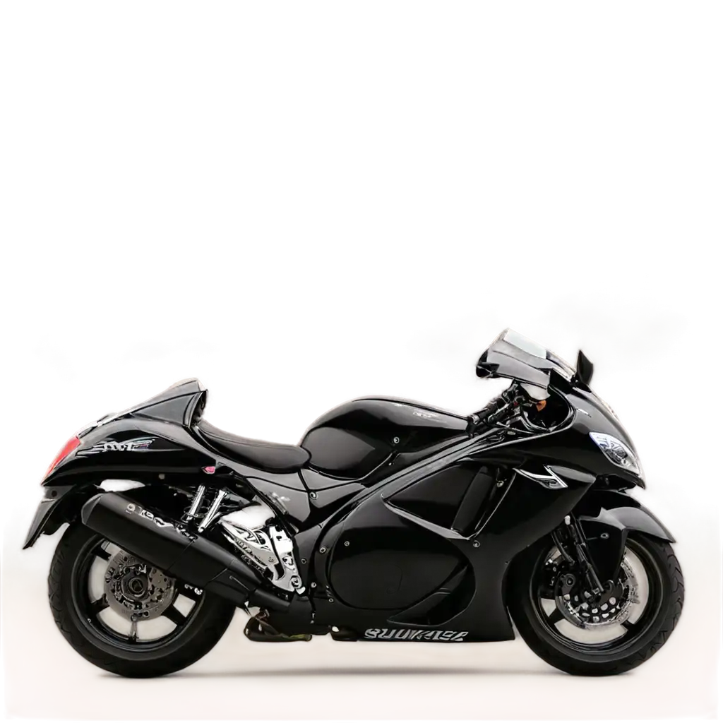 HighQuality-PNG-of-Suzuki-Hayabusa-Black-Stand-on-a-Beach-at-Sunset