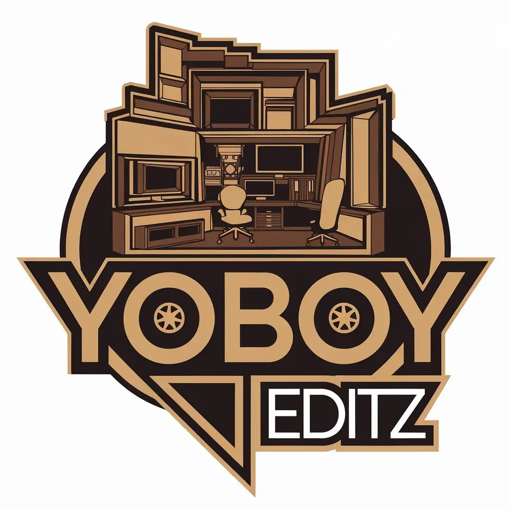 LOGO Design For Yoboy Editz Studio Vector Logo with Clear Background