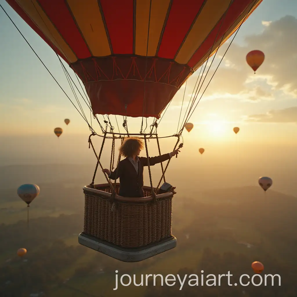 Isaac-Newton-in-a-Hot-Air-Balloon-Exploring-the-Skies