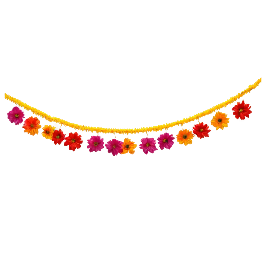 Zebdu-Flower-Toran-PNG-A-Vibrant-Decorative-Element-for-Your-Projects