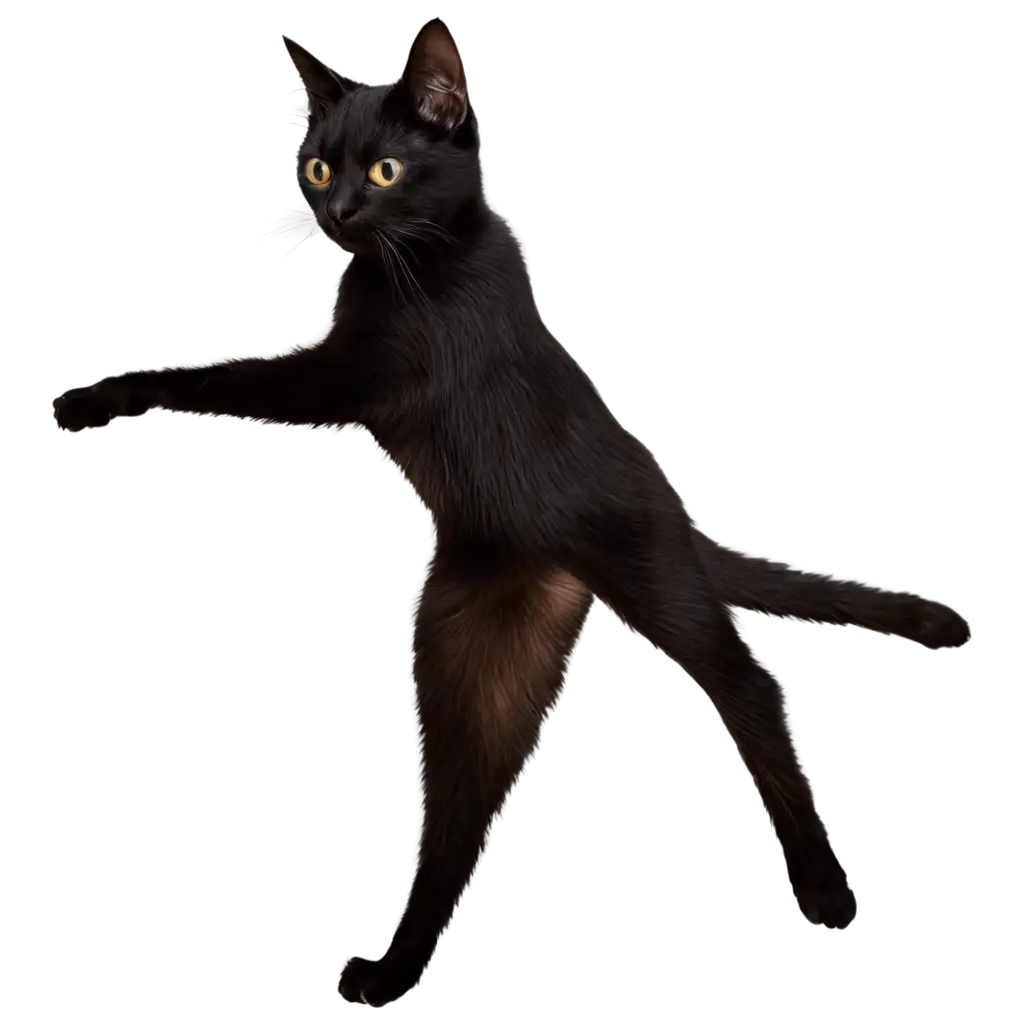 Acrobatic-Black-Cat-PNG-Image-Stunning-HighQuality-Digital-Art-for-Diverse-Uses