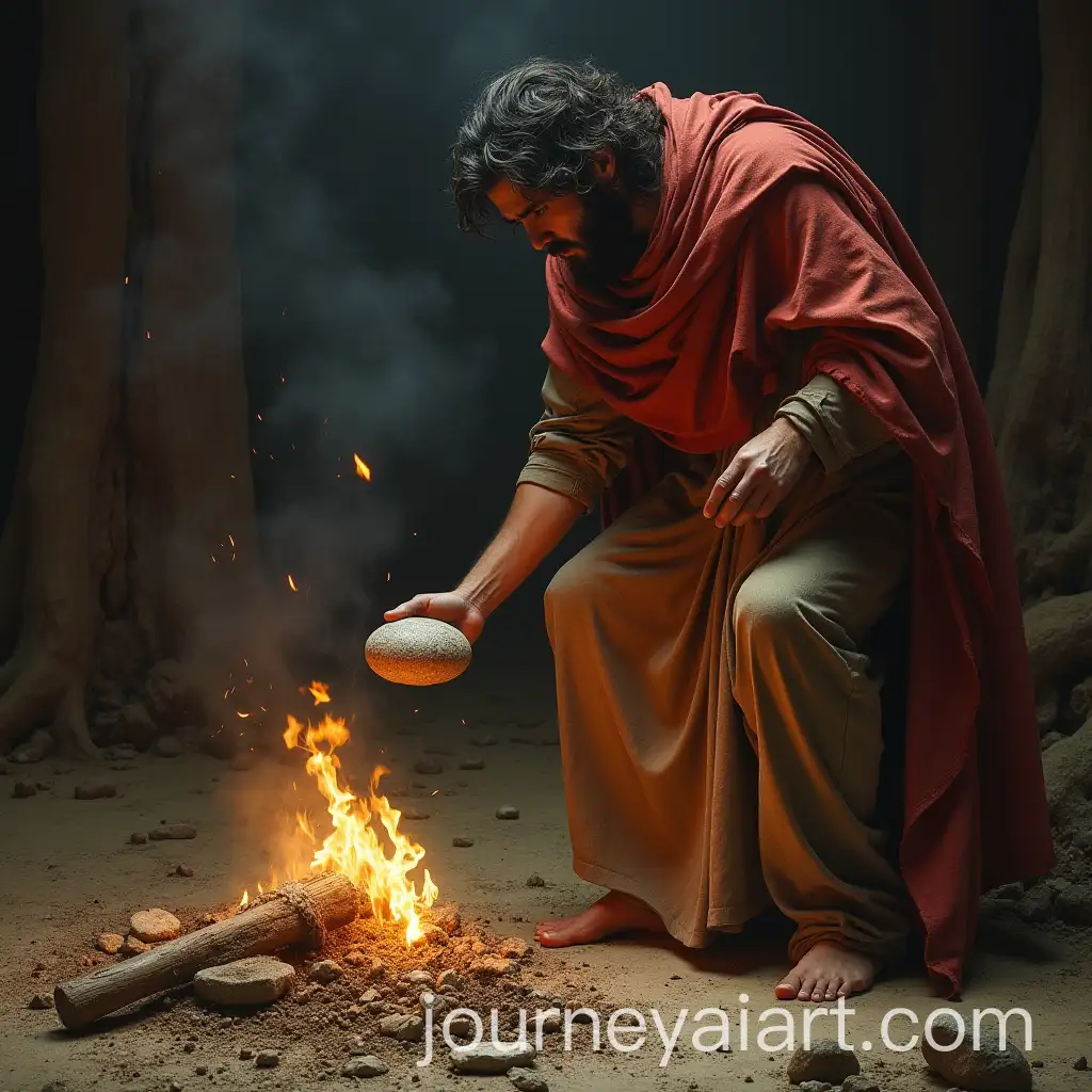 Brothers-Conflict-Cain-Approaches-Abel-with-a-Stone