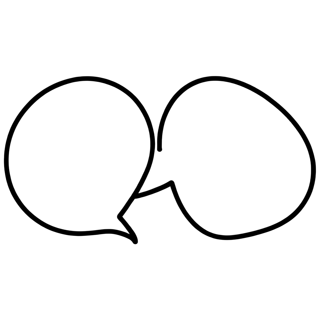 PNG-Image-of-Conversation-Icon-with-Black-Outline-and-No-Color-Filling-for-Versatile-Applications