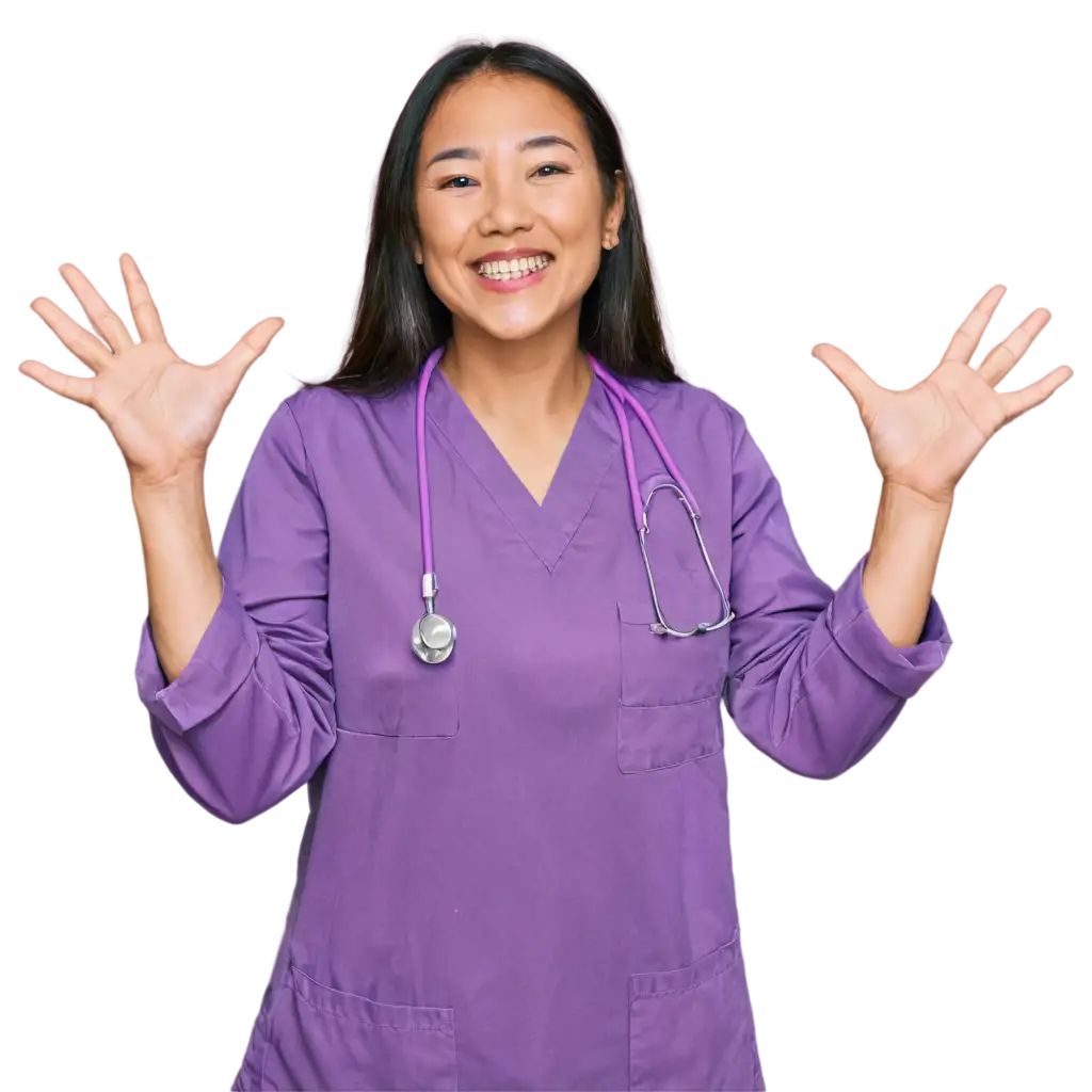 Joyful-Asian-Nurse-PNG-Radiating-Positivity-in-Healthcare-Settings