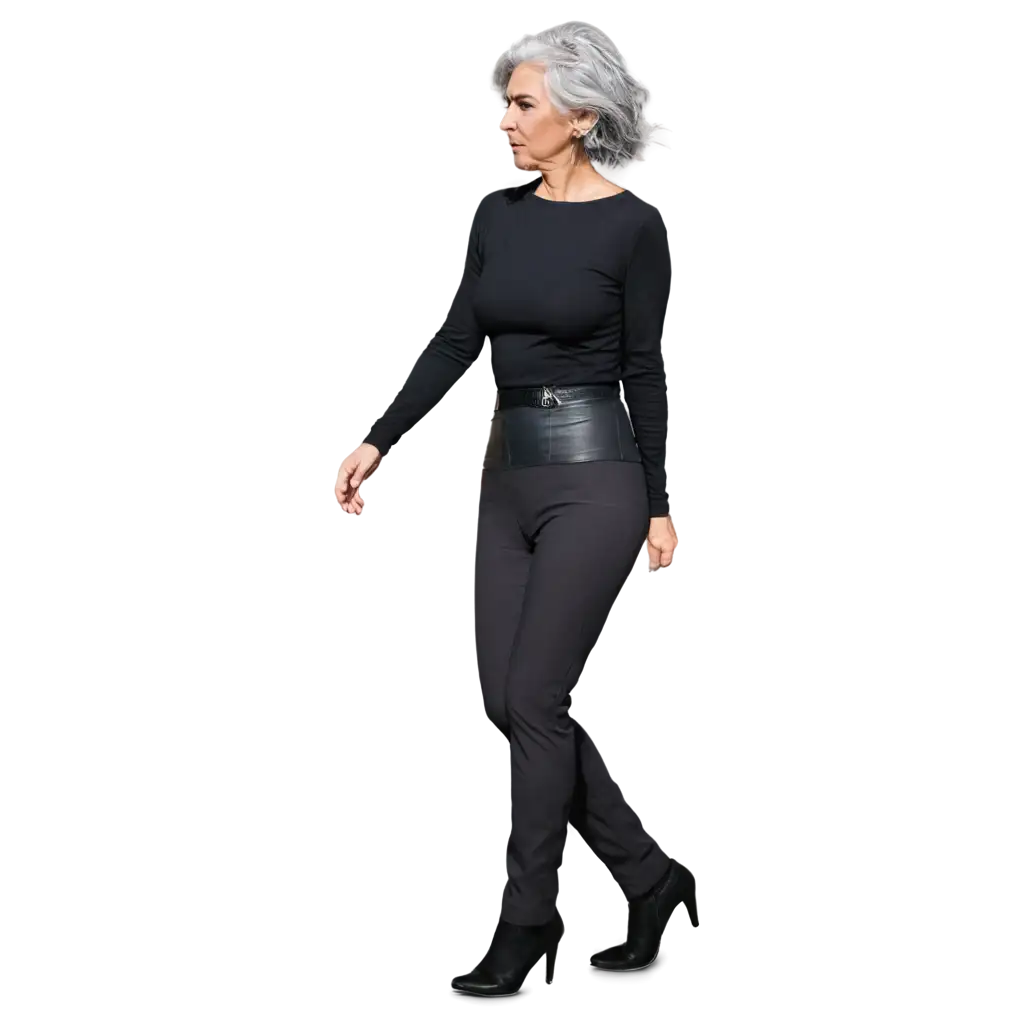 PNG-Image-Elegant-Tall-Lady-with-Grey-Hair-Taking-a-Stroll