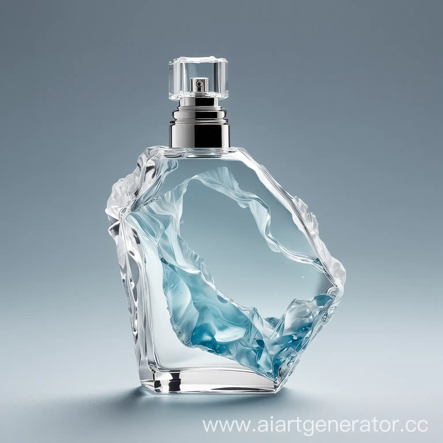 Empty-IcebergShaped-Perfume-Bottle-with-Crystal-Clear-Design