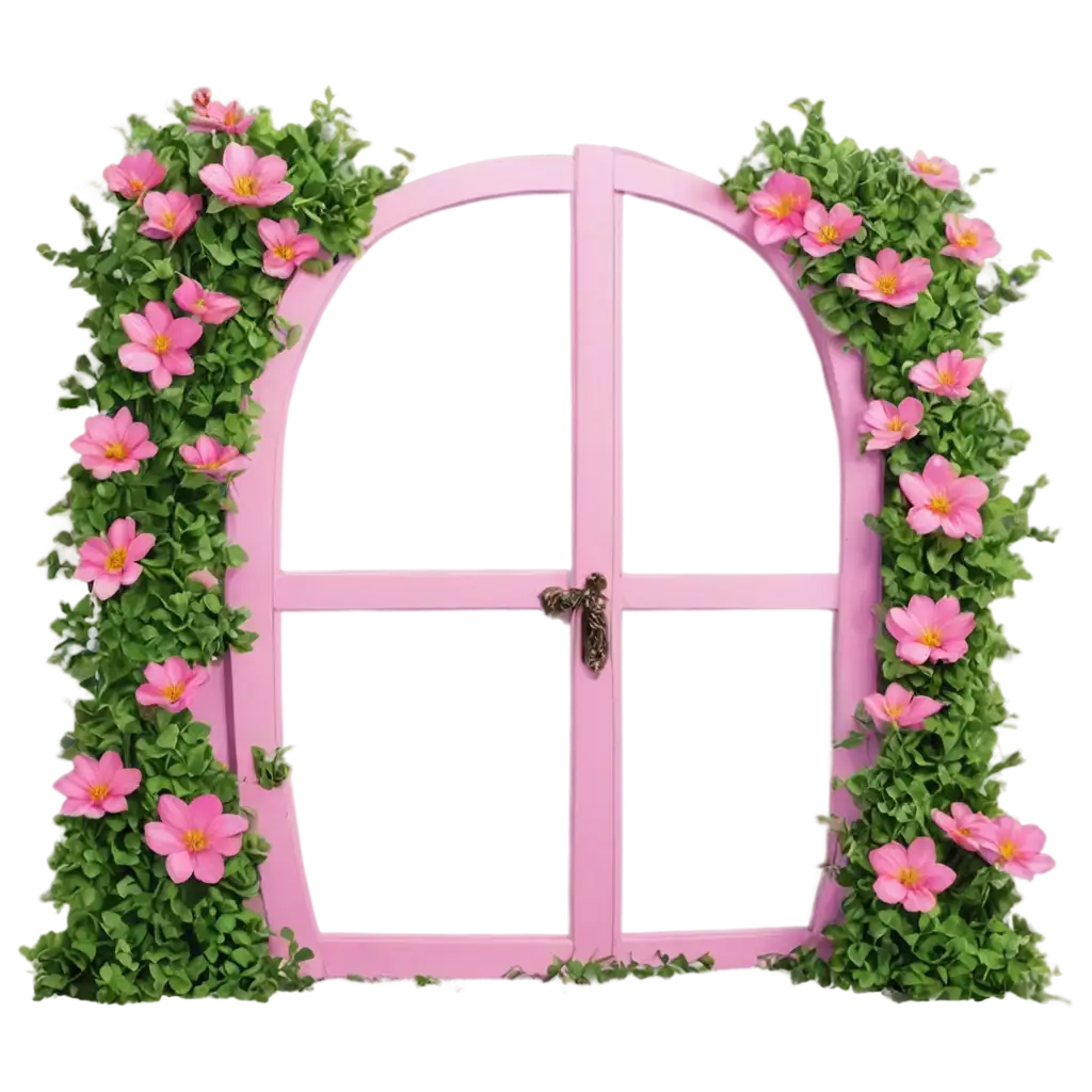 FairyPNG-Image-Usage-Scenarios-Flower-Butterfly-Pink-Door-PNG-Magical-and-Enchanting-Scene-in-HighQuality-Format