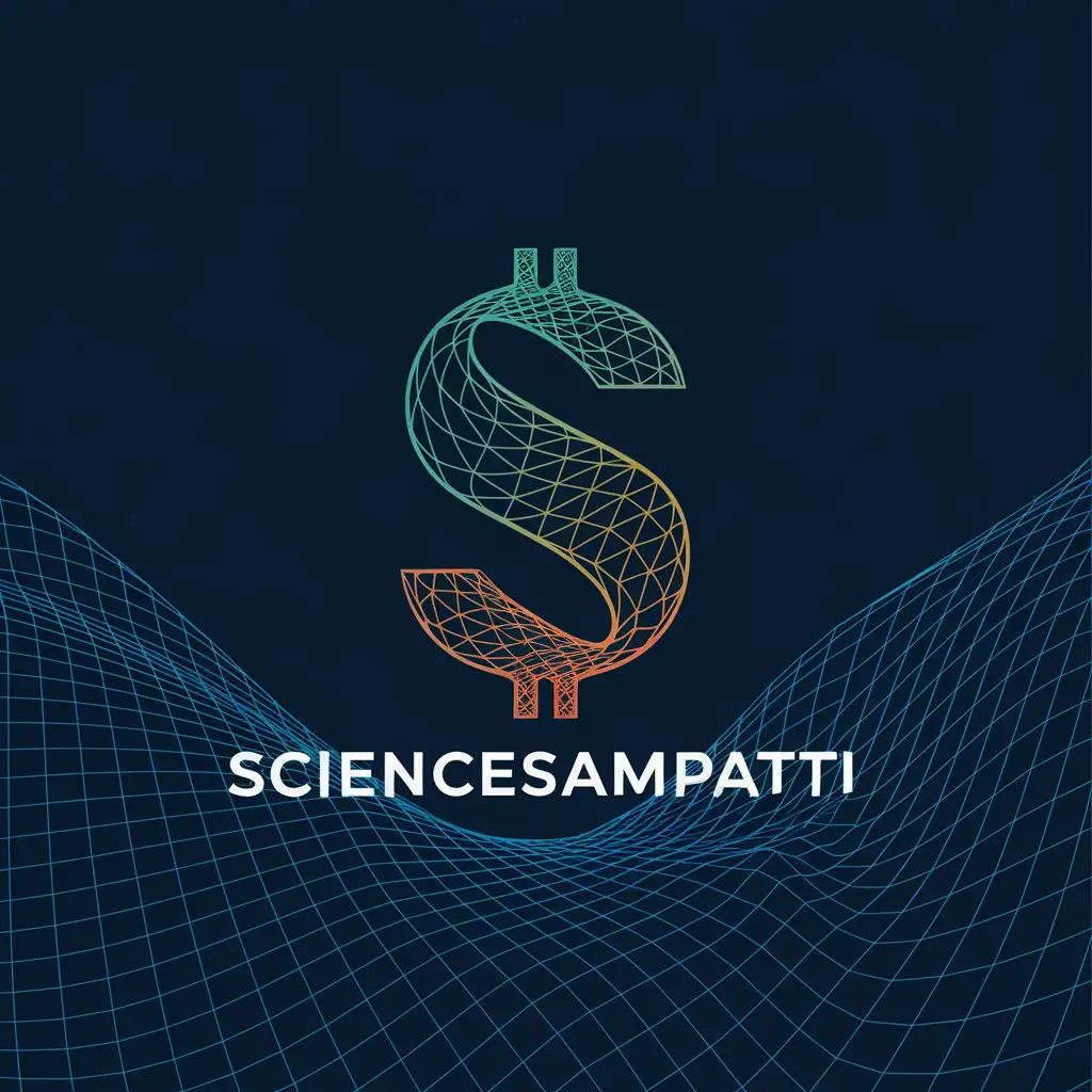 LOGO-Design-for-ScienceSampatti-Deep-Blue-Green-and-Gold-with-TechFinance-Fusion