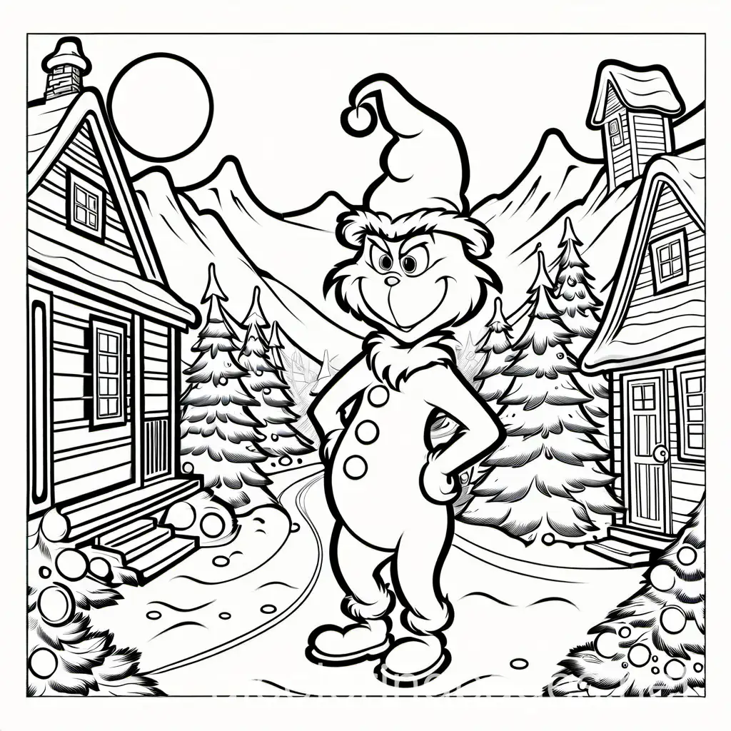 Grinch-Stealing-Christmas-in-Whooville-Coloring-Page