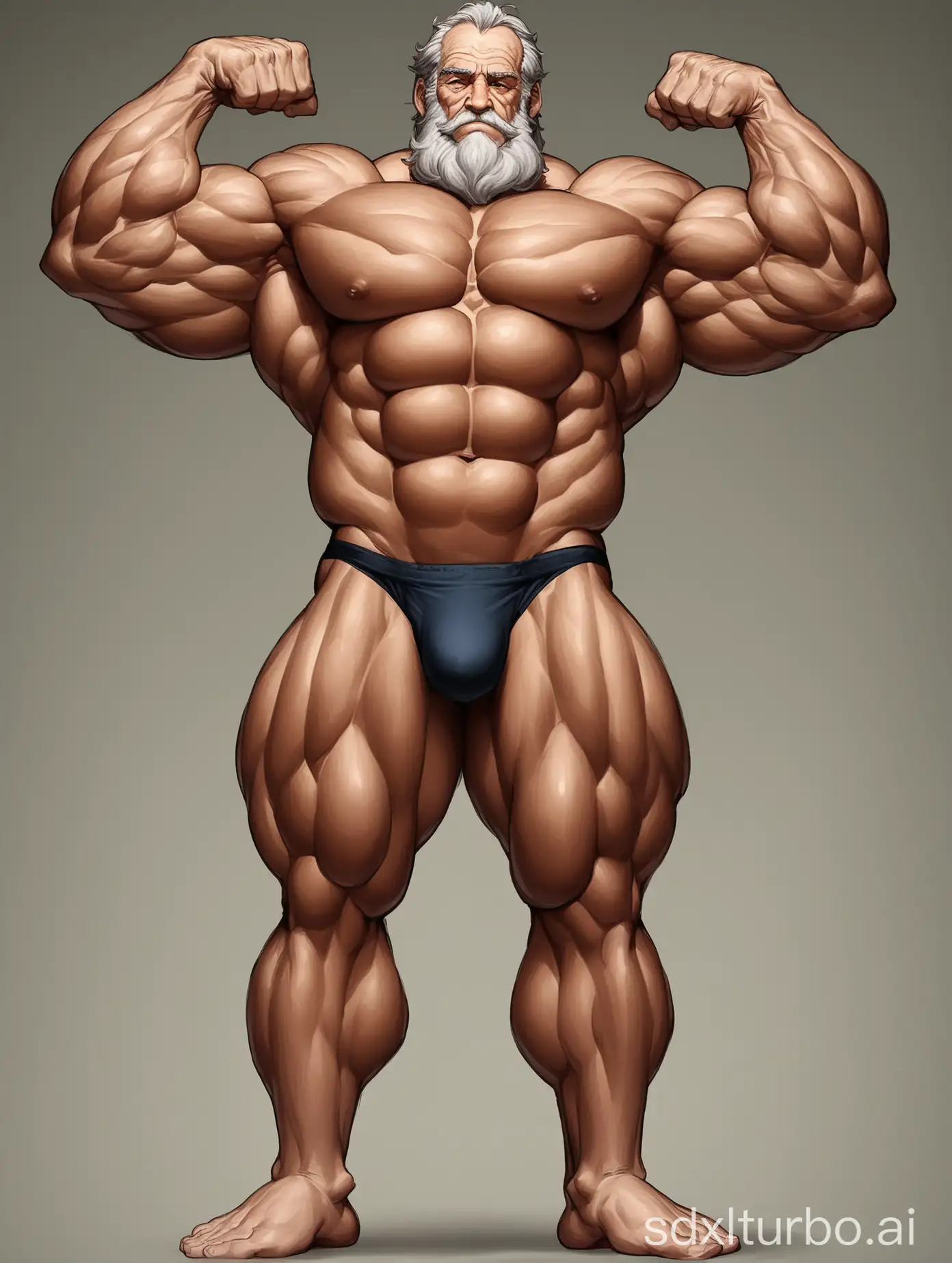 Imposing-Elderly-Giant-Displaying-Incredible-Musculature