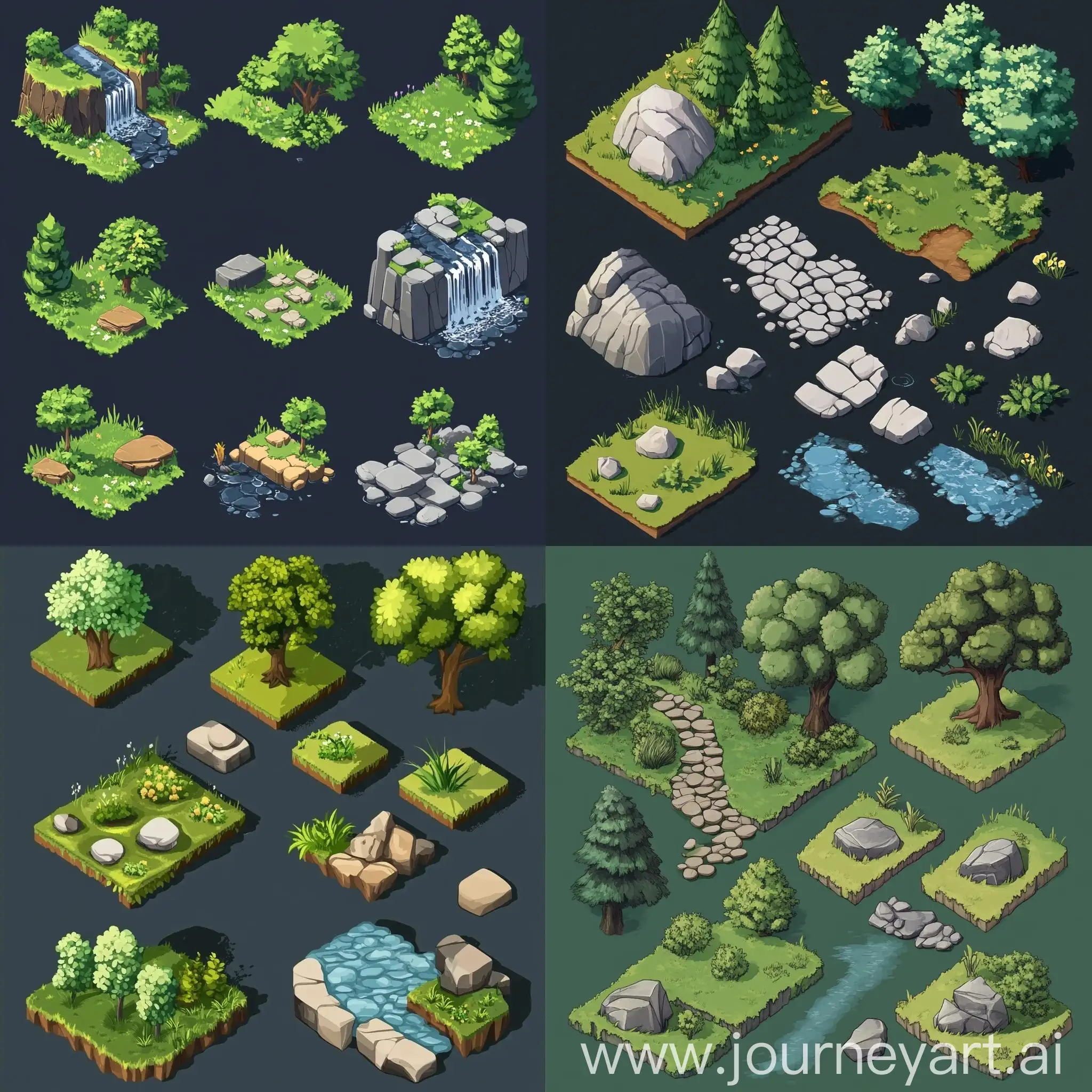 Isometric-Tile-Map-for-Simulation-Games-Cartoon-Style-with-Dark-Aesthetics