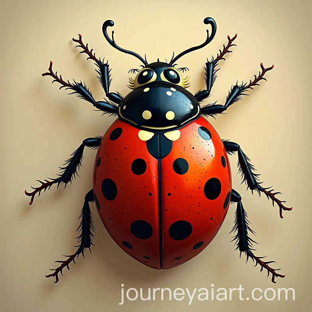 Realistic-Ladybug-on-Green-Leaf-with-Detailed-Features